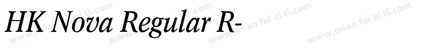 HK Nova Regular R字体转换